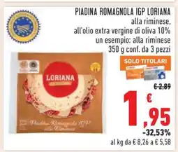 Conad Piadina Romagnola IGP Loriana offerta