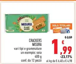 Conad CRACKERS MISURA offerta