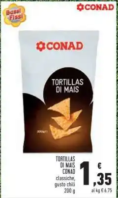 Conad TORTILLAS DI MAIS CONAD offerta