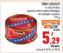 Conad TONNO CONSORCIO offerta