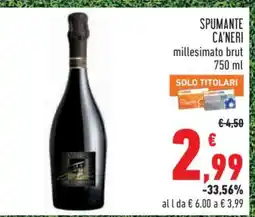 Conad Spumante Ca' Neri offerta