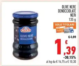 Conad Olive Nere Denocciolate Neri offerta
