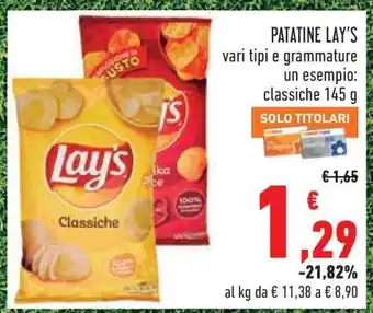 Conad Patatine Lay's offerta