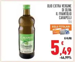 Conad Olio Extra Vergine di Oliva Il Frantolio Carapelli offerta