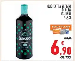 Conad Olio Extra Vergine di Oliva Italiano Basso offerta