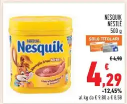 Conad NESQUIK NESTLÉ 500 g offerta