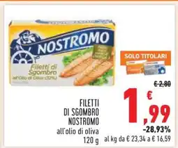 Conad FILETTI DI SGOMBRO NOSTROMO offerta