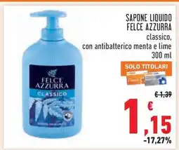 Conad SAPONE LIQUIDO FELCE AZZURRA offerta