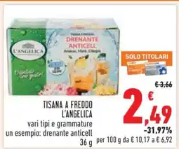 Conad TISANA A FREDDO L'ANGELICA offerta