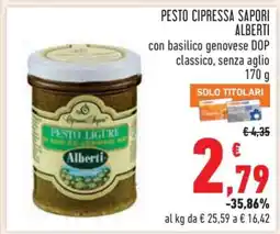 Conad PESTO CIPRESSA SAPORI ALBERTI offerta