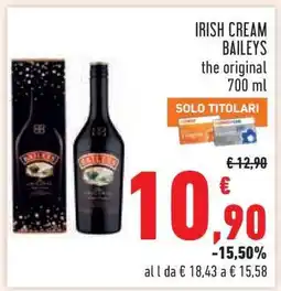 Conad Irish Cream Baileys offerta
