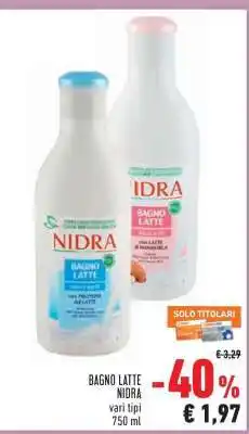 Conad Bagno Latte Nidra offerta