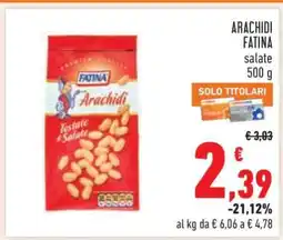 Conad ARACHIDI FATINA offerta