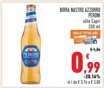 Conad Birra Nastro Azzurro Peroni offerta