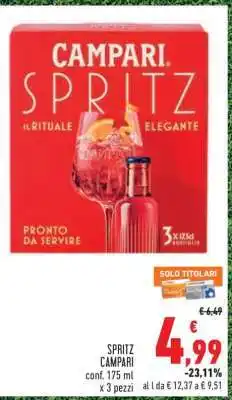 Conad SPRITZ CAMPARI offerta