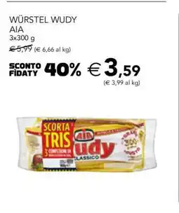 Esselunga WÜRSTEL WUDY offerta