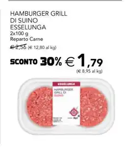 Esselunga HAMBURGER GRILL DI SUINO ESSELUNGA offerta