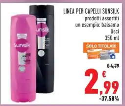 Conad LINEA PER CAPELLI SUNSILK offerta