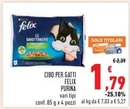 Conad Cibo per Gatti Felix Purina offerta