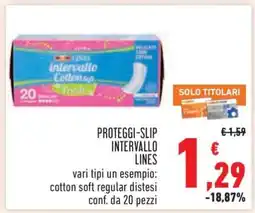 Conad PROTEGGI-SLIP INTERVALLO LINES offerta
