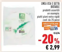 Conad LINEA USA E GETTA BIOTABLE offerta