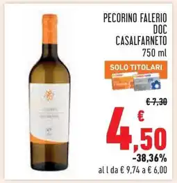 Conad Pecorino Falerio DOC Casalfarneto offerta