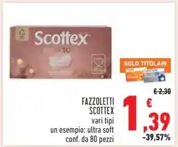 Conad FAZZOLETTI SCOTTEX offerta