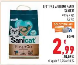 Conad LETTIERA AGGLOMERANTE SANICAT offerta