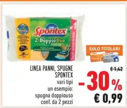 Conad LINEA PANNI, SPUGNE SPONTEX offerta