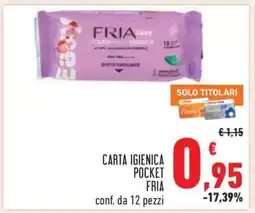 Conad CARTA IGIENICA POCKET FRIA offerta