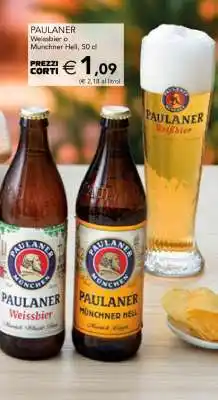 Esselunga PAULANER Weissbier o Münchner Hell, 50 cl offerta