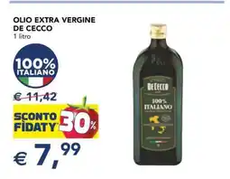 Esselunga Olio Extra Vergine De Cecco offerta