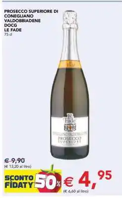 Esselunga Prosecco Superiore di Conegliano Valdobbiadene DOCG Le Fade offerta
