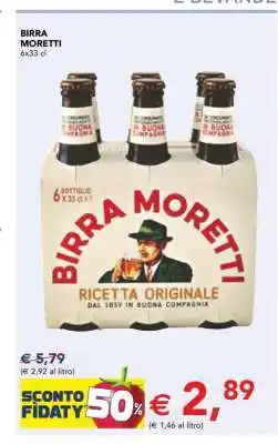 Esselunga BIRRA MORETTI offerta