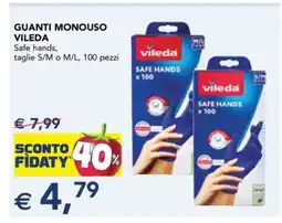 Esselunga GUANTI MONOUSO VILEDA offerta