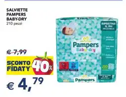 Esselunga Salviette Pampers Baby-Dry offerta