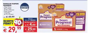 Esselunga Pannolini Pampers Progressi offerta