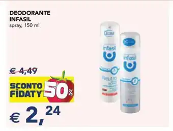 Esselunga Deodorante Infasil offerta