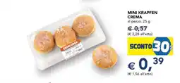 Esselunga MINI KRAPFEN CREMA offerta