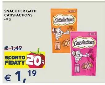 Esselunga Snack per gatti Catisfactions offerta