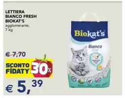 Esselunga LETTIERA BIANCO FRESH BIOKAT'S offerta