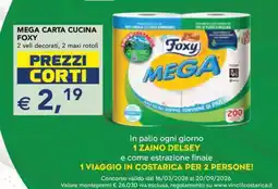 Esselunga MEGA CARTA CUCINA FOXY offerta