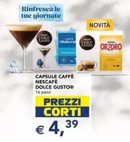 Esselunga CAPSULE CAFFÉ NESCAFÉ DOLCE GUSTO offerta