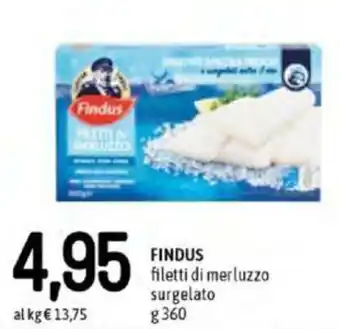 Famila Findus filetti di merluzzo surgelato 360g offerta