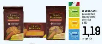 Famila Le Veneziane Pasta di mais senza glutine assortita 250g offerta