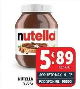 Deco Supermercati Nutella offerta
