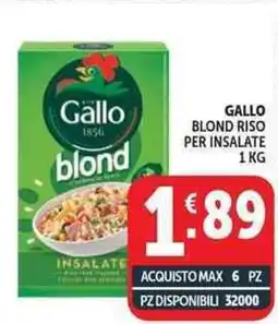 Deco Supermercati Gallo blond riso per insalate offerta