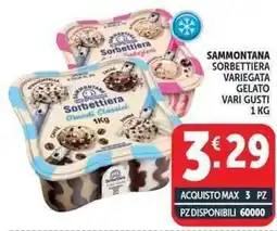Deco Supermercati Sammontana sorbettiera variegata gelato offerta