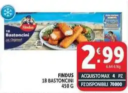 Deco Supermercati Findus 18 bastoncini offerta