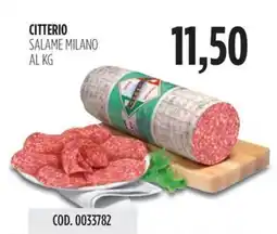Carico Cash & Carry Citterio salame milano offerta